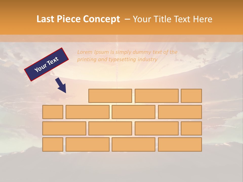 A Beautiful Sunset With Clouds In The Sky PowerPoint Template