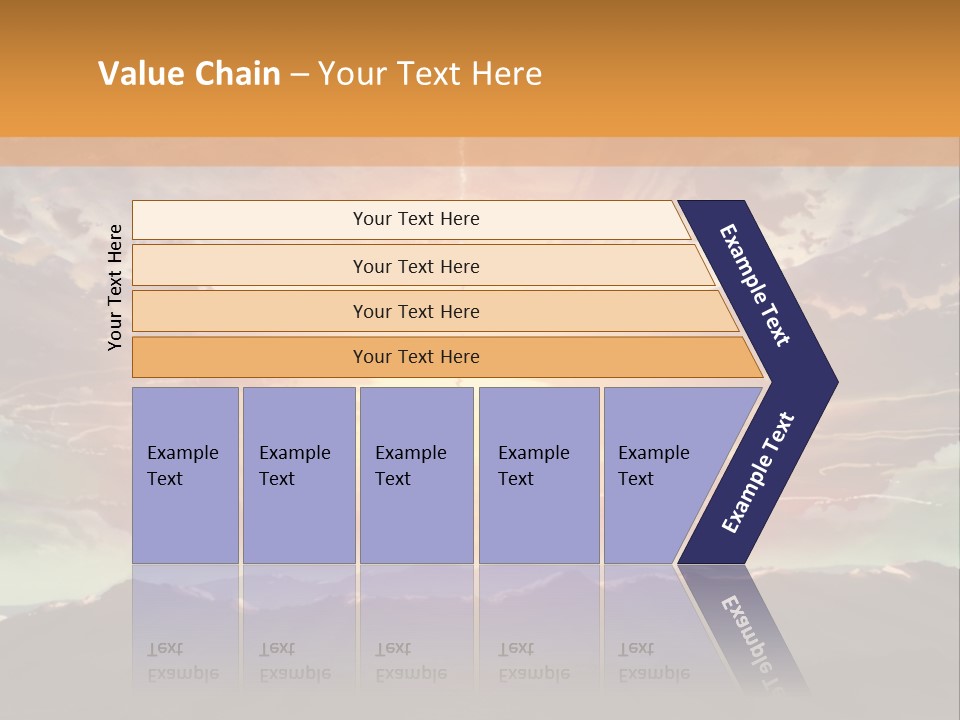 A Beautiful Sunset With Clouds In The Sky PowerPoint Template