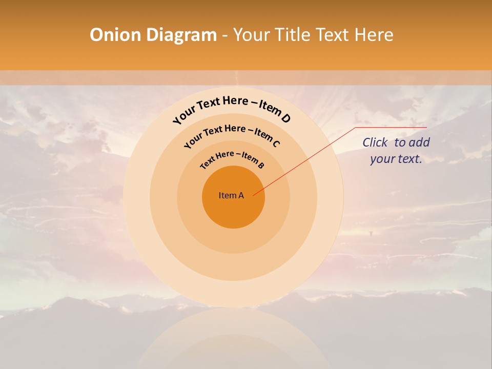 A Beautiful Sunset With Clouds In The Sky PowerPoint Template