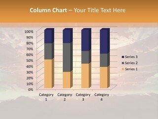 A Beautiful Sunset With Clouds In The Sky PowerPoint Template