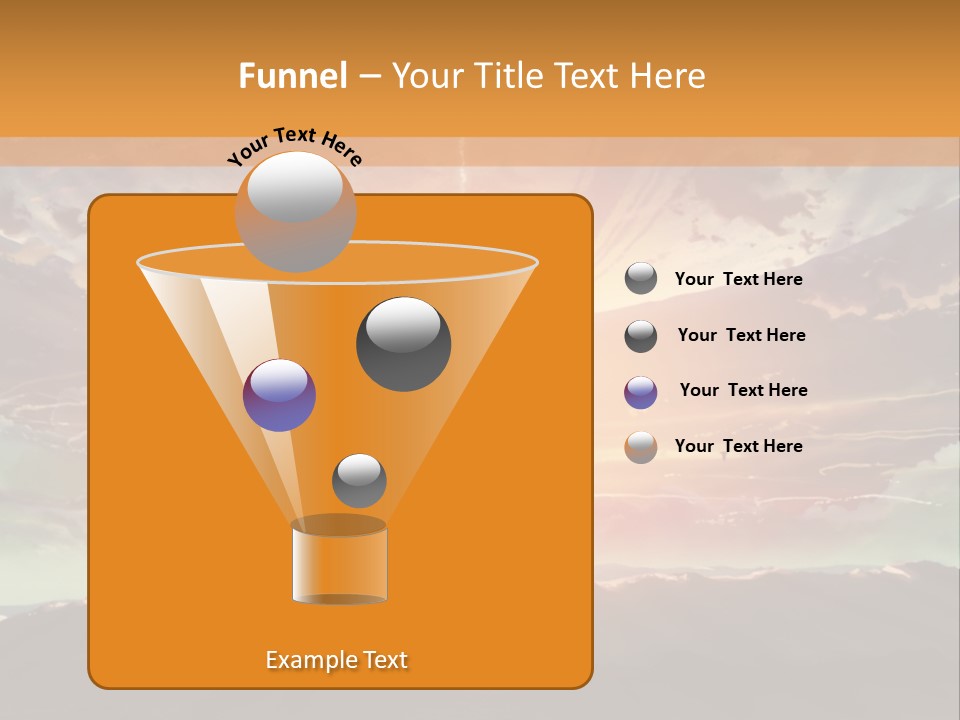 A Beautiful Sunset With Clouds In The Sky PowerPoint Template