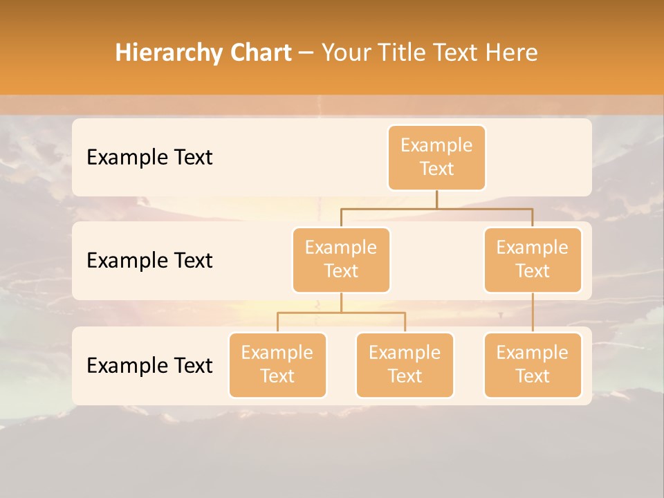 A Beautiful Sunset With Clouds In The Sky PowerPoint Template