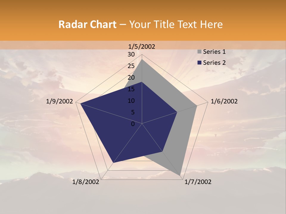 A Beautiful Sunset With Clouds In The Sky PowerPoint Template