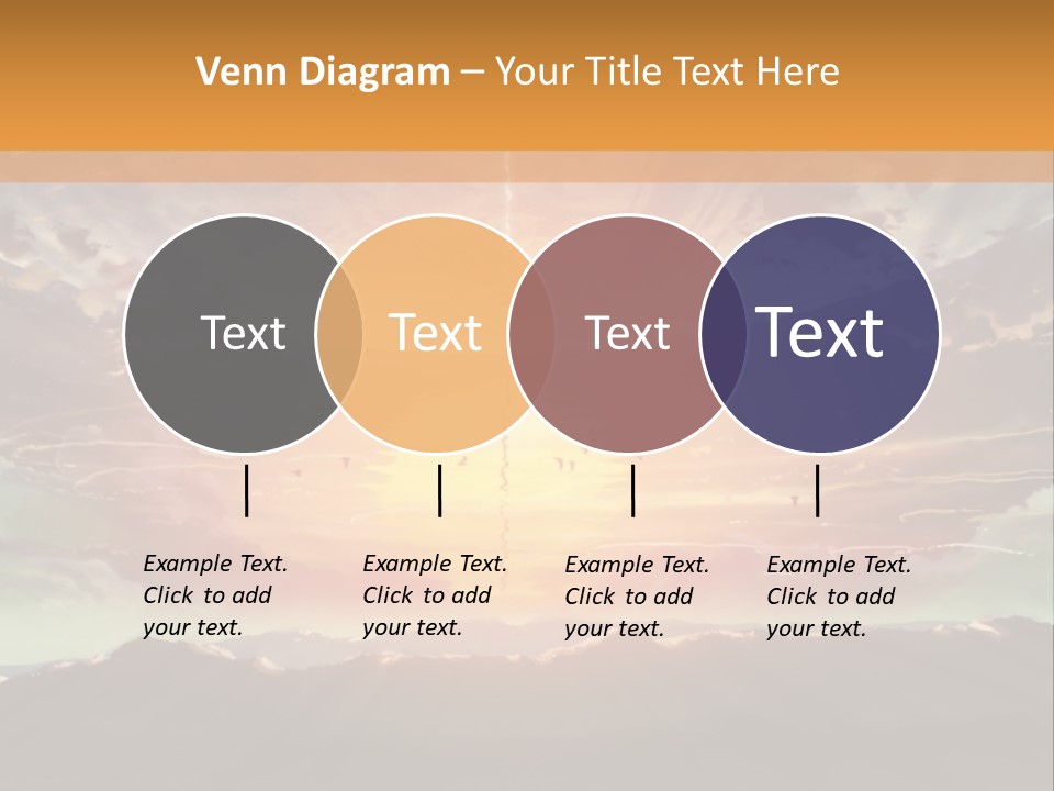 A Beautiful Sunset With Clouds In The Sky PowerPoint Template