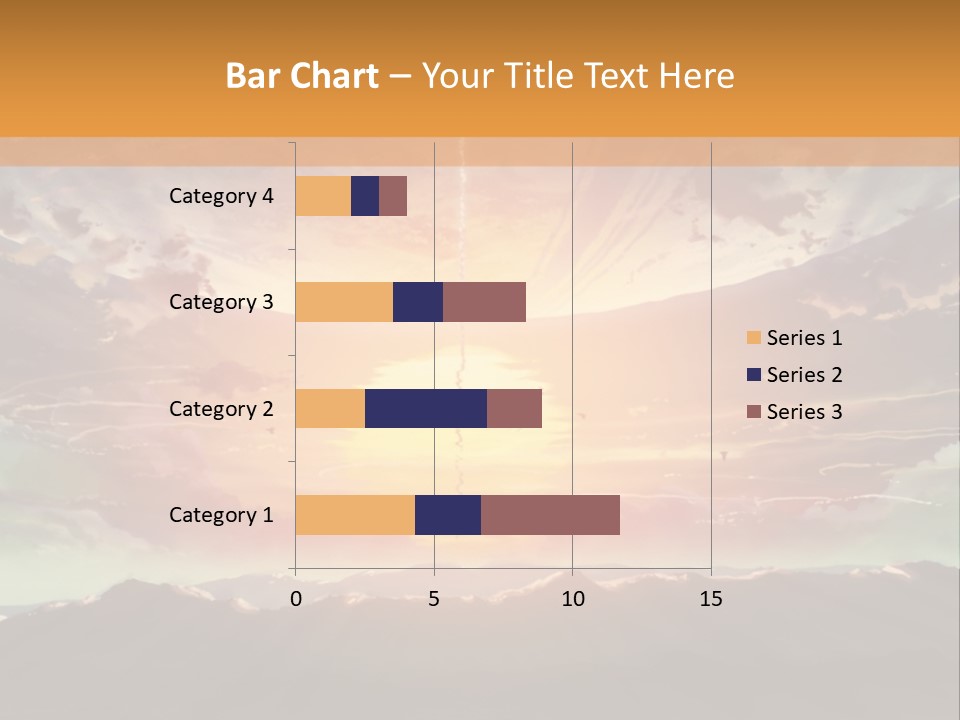 A Beautiful Sunset With Clouds In The Sky PowerPoint Template