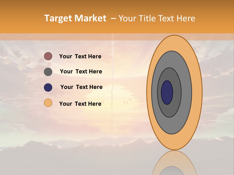 A Beautiful Sunset With Clouds In The Sky PowerPoint Template