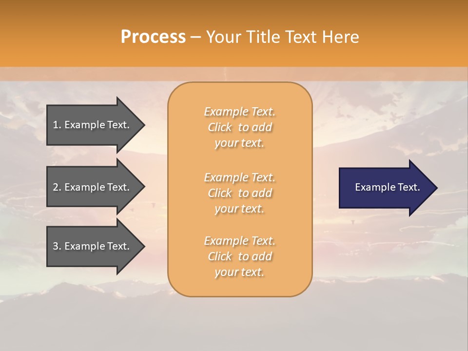 A Beautiful Sunset With Clouds In The Sky PowerPoint Template