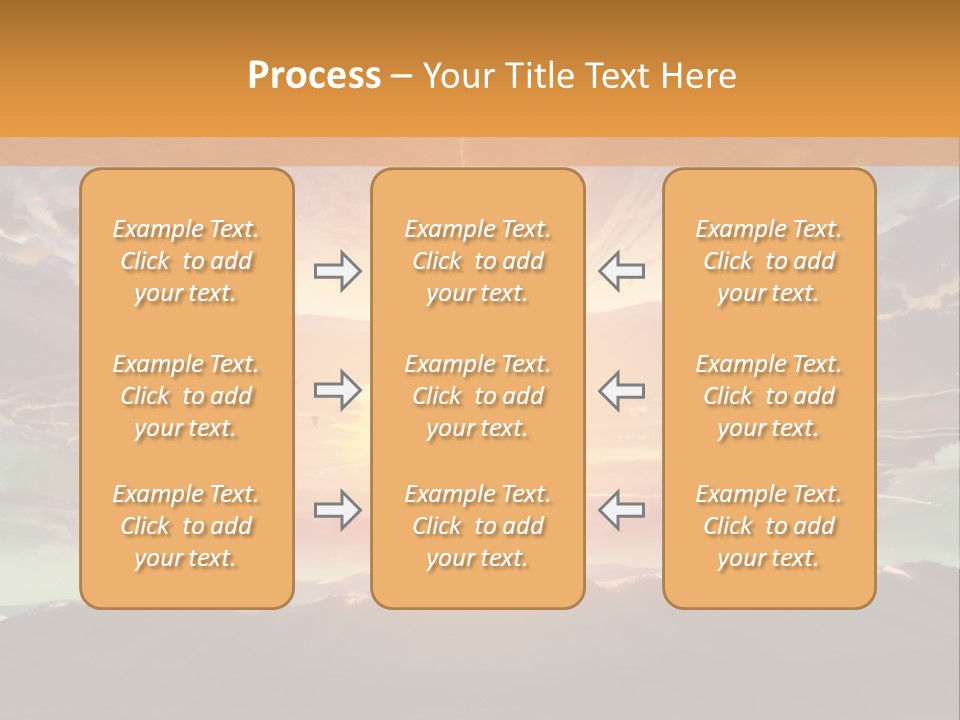 A Beautiful Sunset With Clouds In The Sky PowerPoint Template