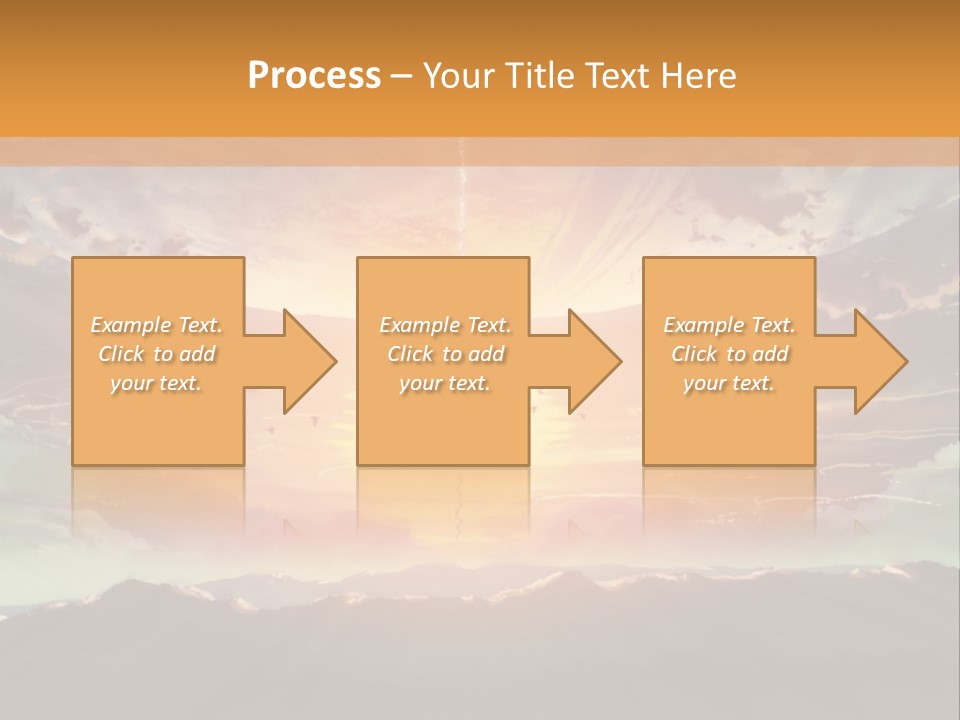 A Beautiful Sunset With Clouds In The Sky PowerPoint Template
