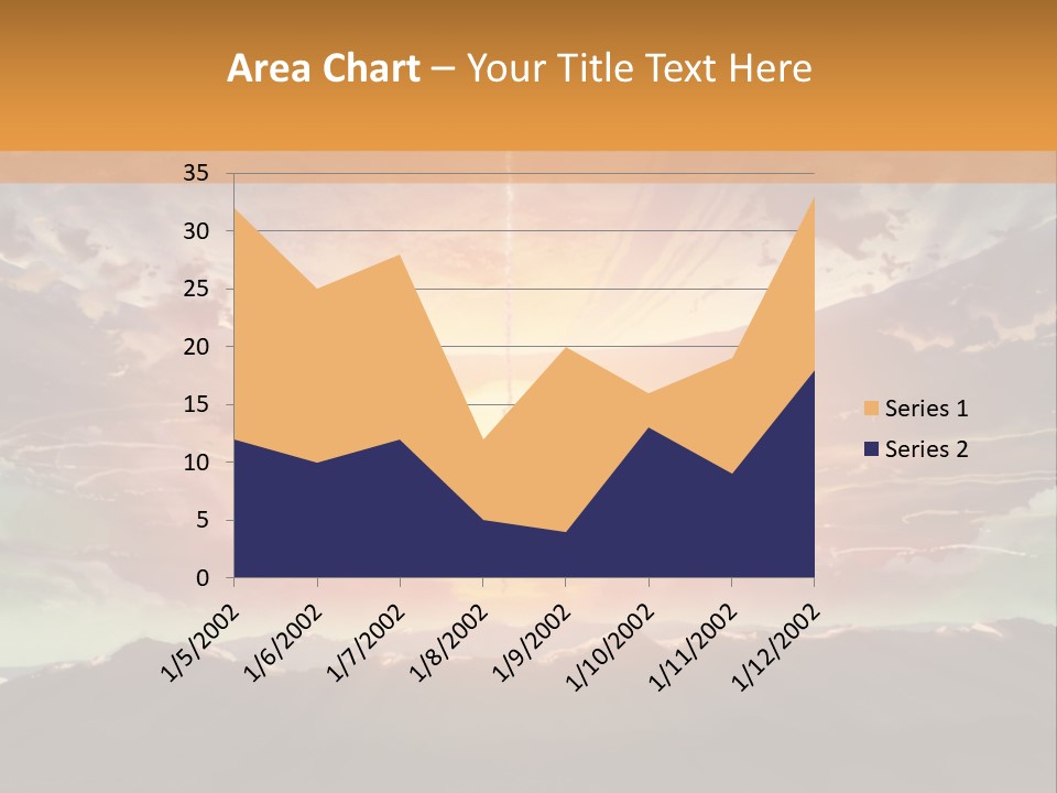 A Beautiful Sunset With Clouds In The Sky PowerPoint Template