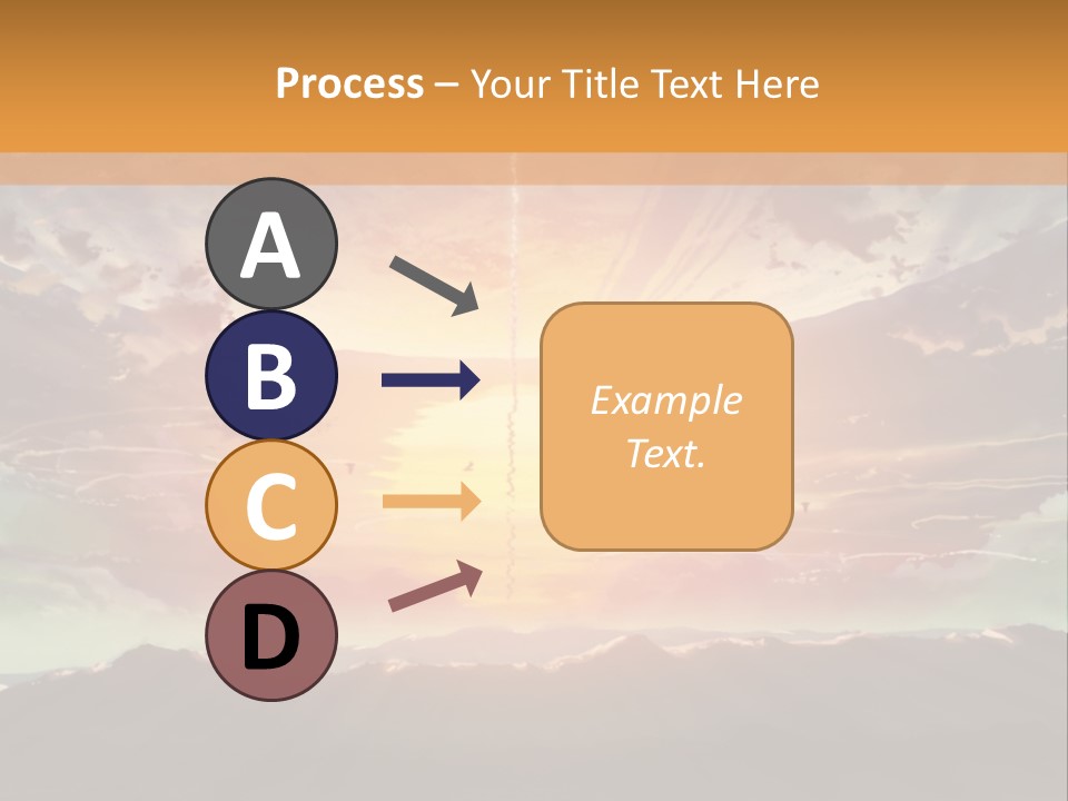 A Beautiful Sunset With Clouds In The Sky PowerPoint Template