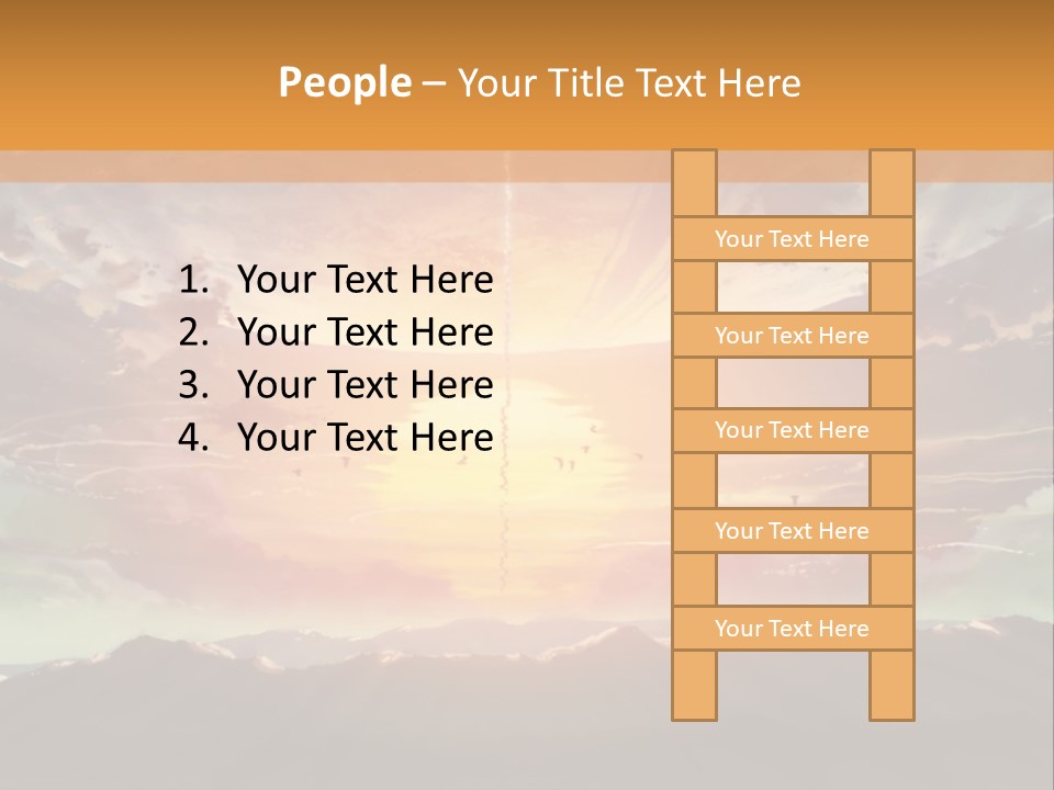 A Beautiful Sunset With Clouds In The Sky PowerPoint Template