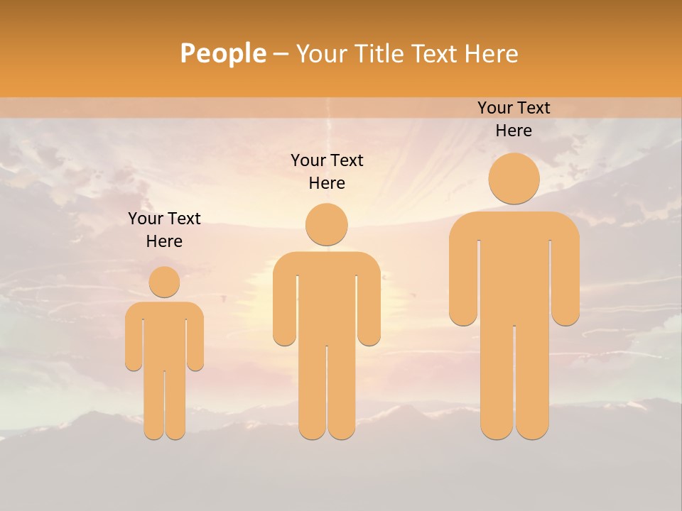 A Beautiful Sunset With Clouds In The Sky PowerPoint Template