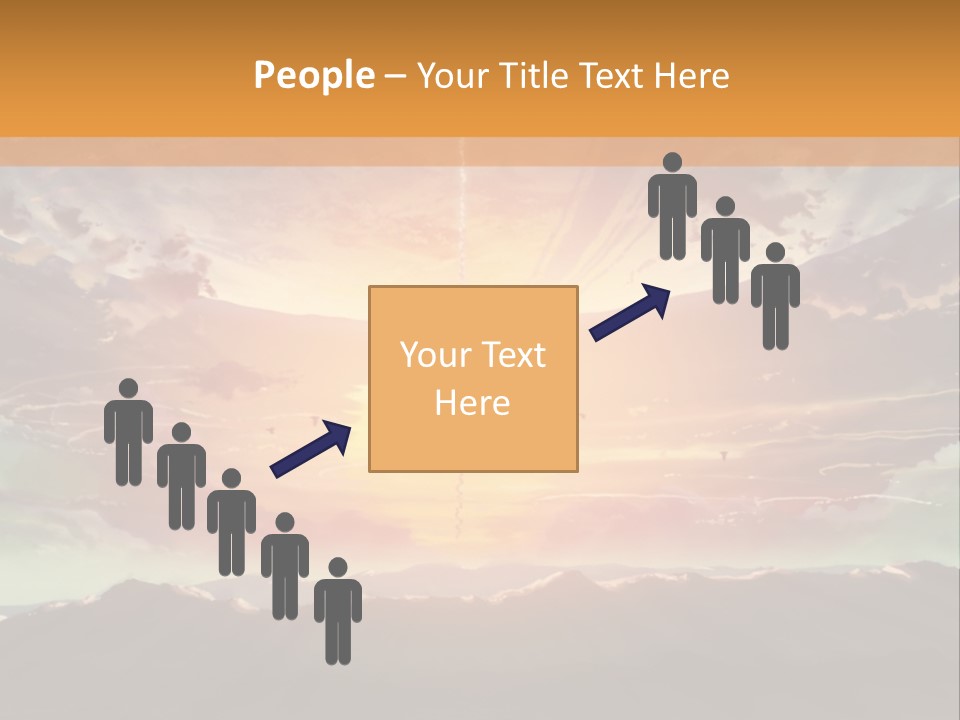 A Beautiful Sunset With Clouds In The Sky PowerPoint Template