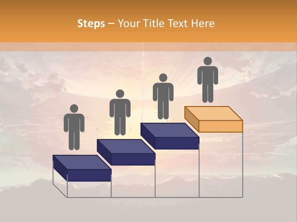 A Beautiful Sunset With Clouds In The Sky PowerPoint Template