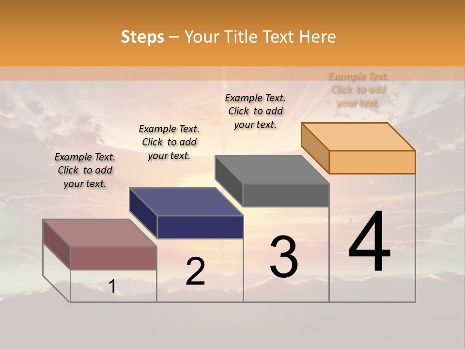 A Beautiful Sunset With Clouds In The Sky PowerPoint Template