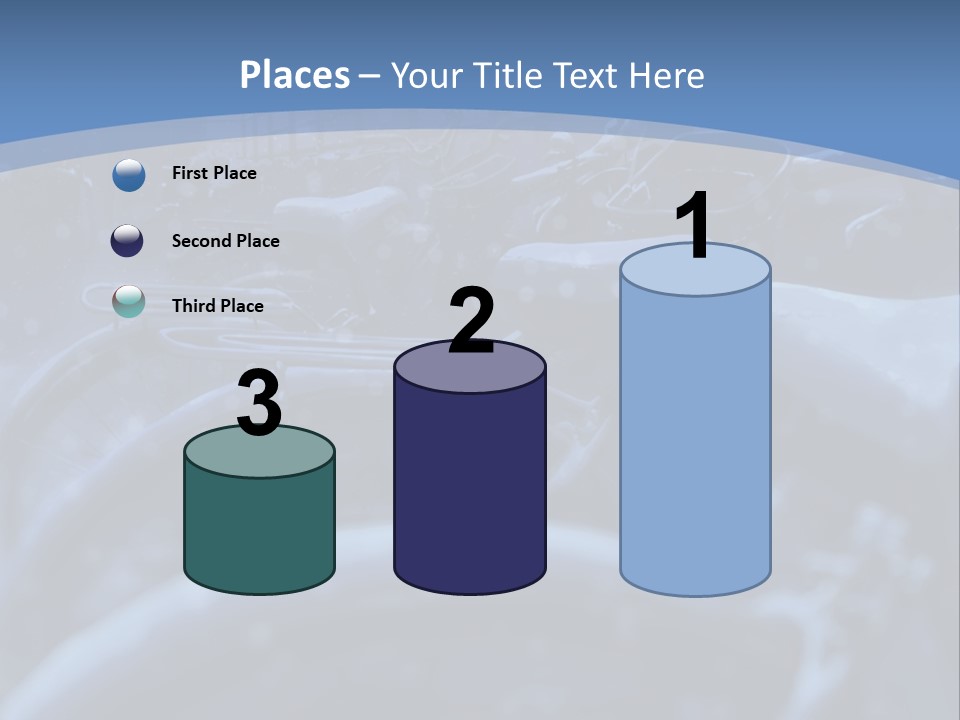 A Group Of Bikes Parked Next To Each Other PowerPoint Template