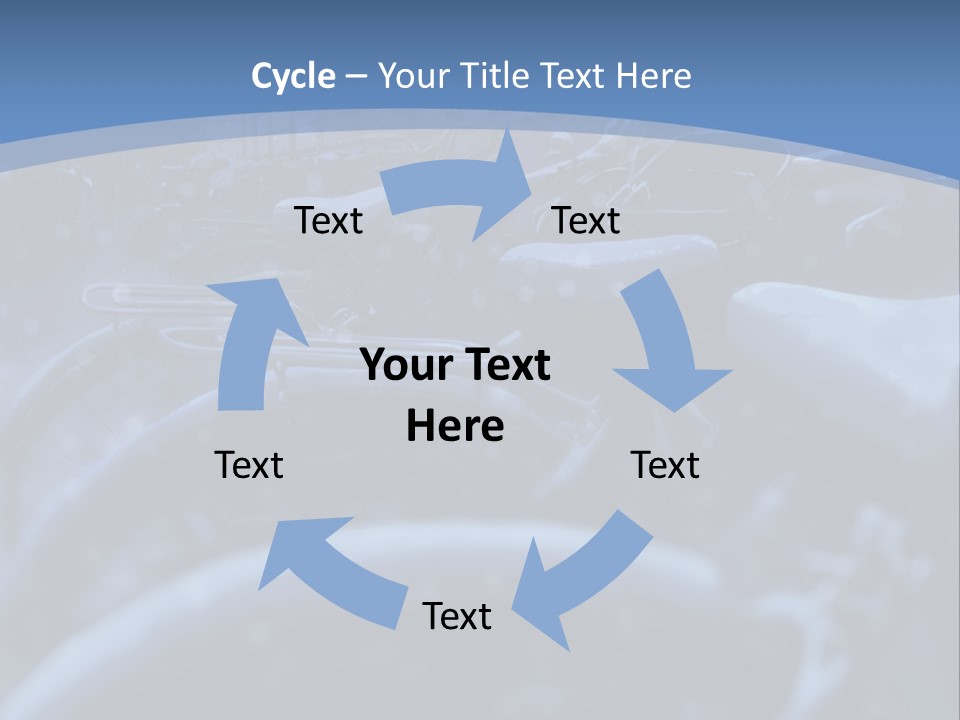 A Group Of Bikes Parked Next To Each Other PowerPoint Template
