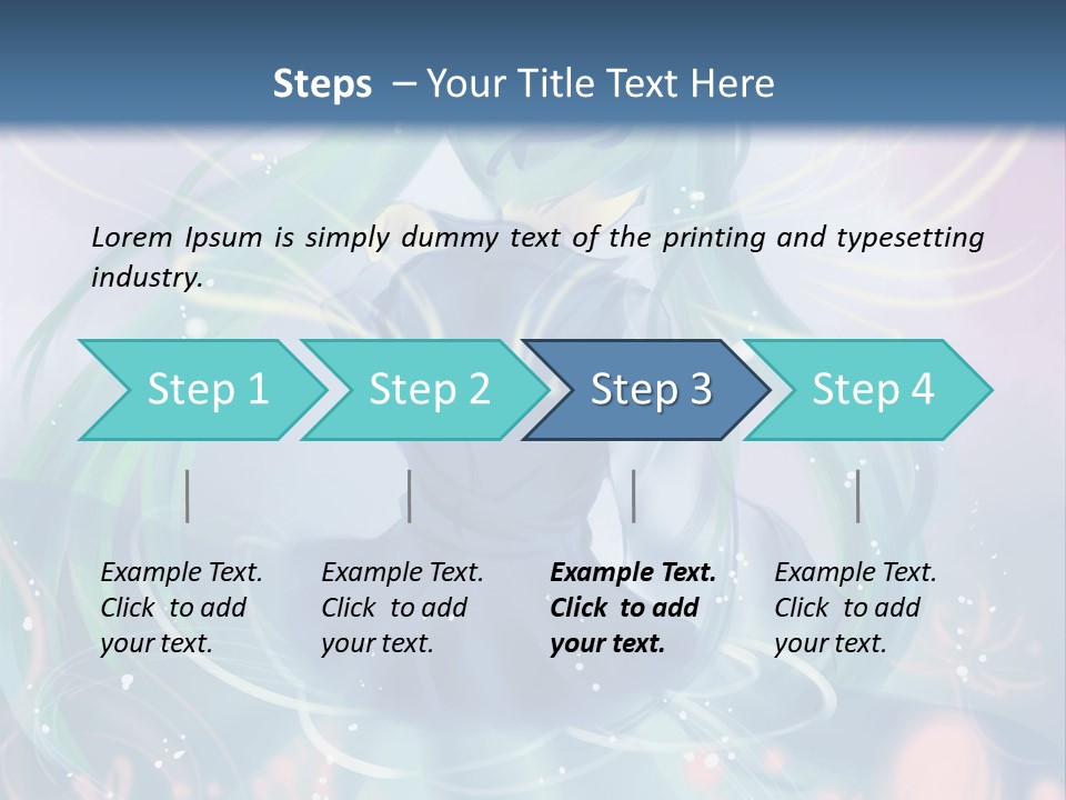 A Woman With Long Hair Sitting In A Field Of Flowers Powerpoint Template PowerPoint Template
