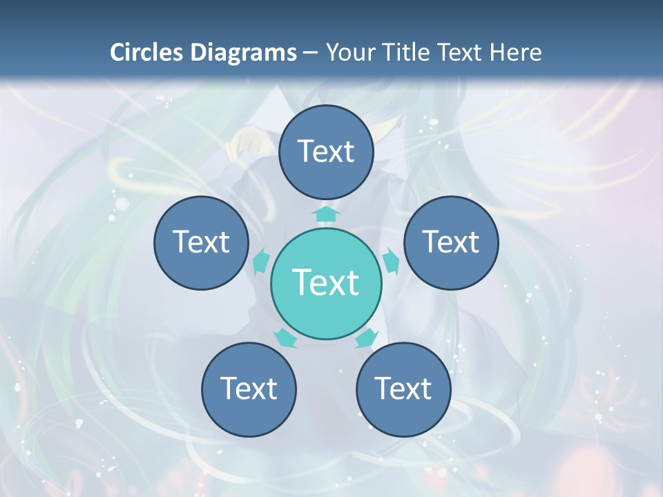 A Woman With Long Hair Sitting In A Field Of Flowers Powerpoint Template PowerPoint Template