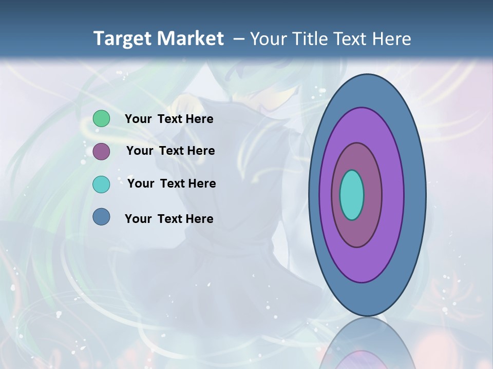 A Woman With Long Hair Sitting In A Field Of Flowers Powerpoint Template PowerPoint Template