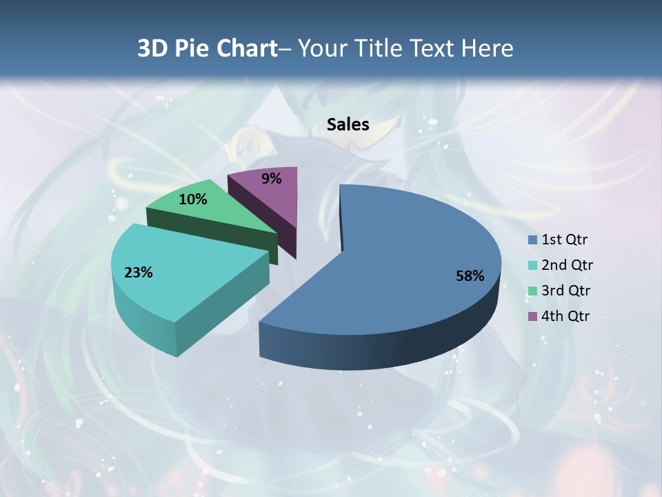 A Woman With Long Hair Sitting In A Field Of Flowers Powerpoint Template PowerPoint Template