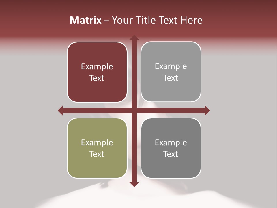 A Woman With Dark Hair And Yellow Eyes PowerPoint Template