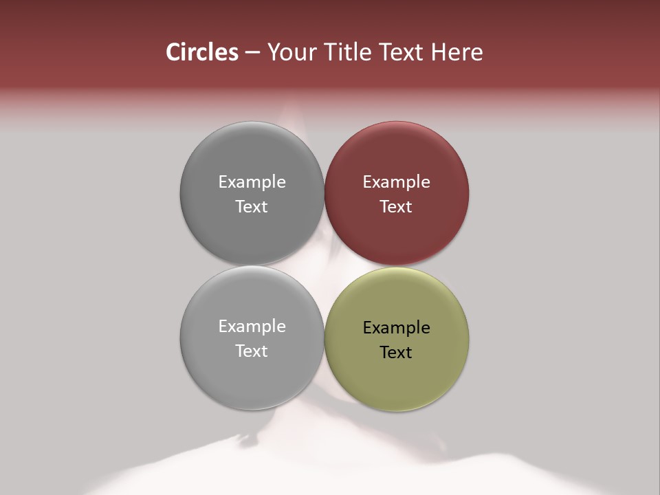 A Woman With Dark Hair And Yellow Eyes PowerPoint Template