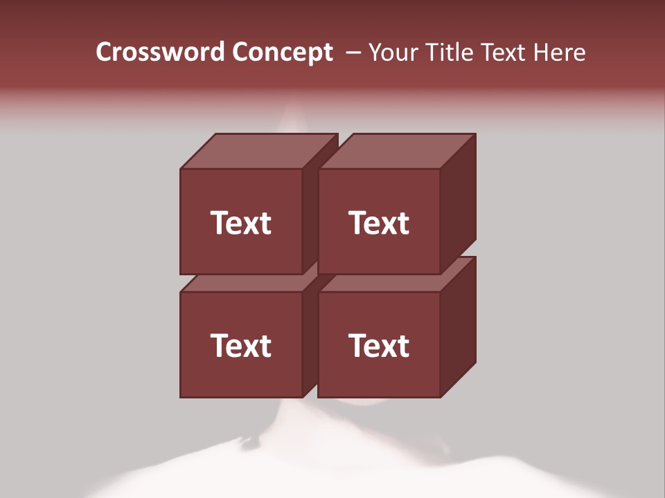 A Woman With Dark Hair And Yellow Eyes PowerPoint Template