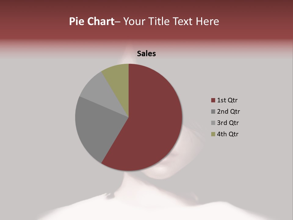 A Woman With Dark Hair And Yellow Eyes PowerPoint Template