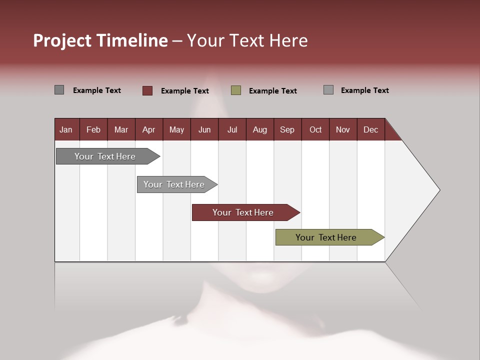 A Woman With Dark Hair And Yellow Eyes PowerPoint Template