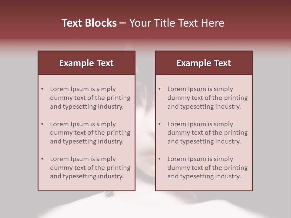 A Woman With Dark Hair And Yellow Eyes PowerPoint Template