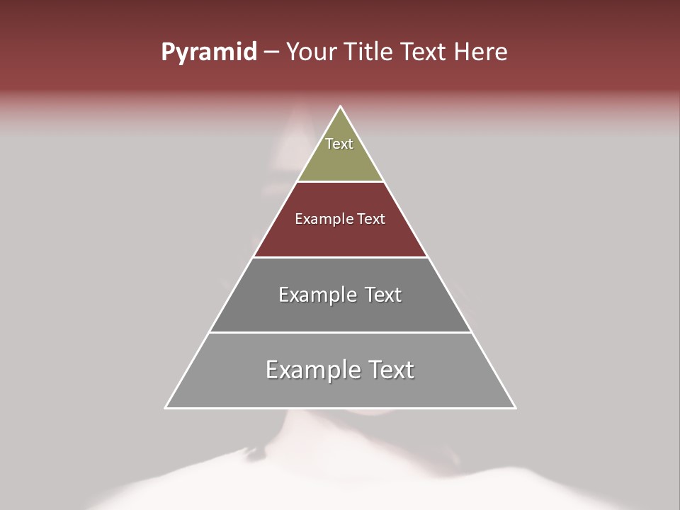 A Woman With Dark Hair And Yellow Eyes PowerPoint Template