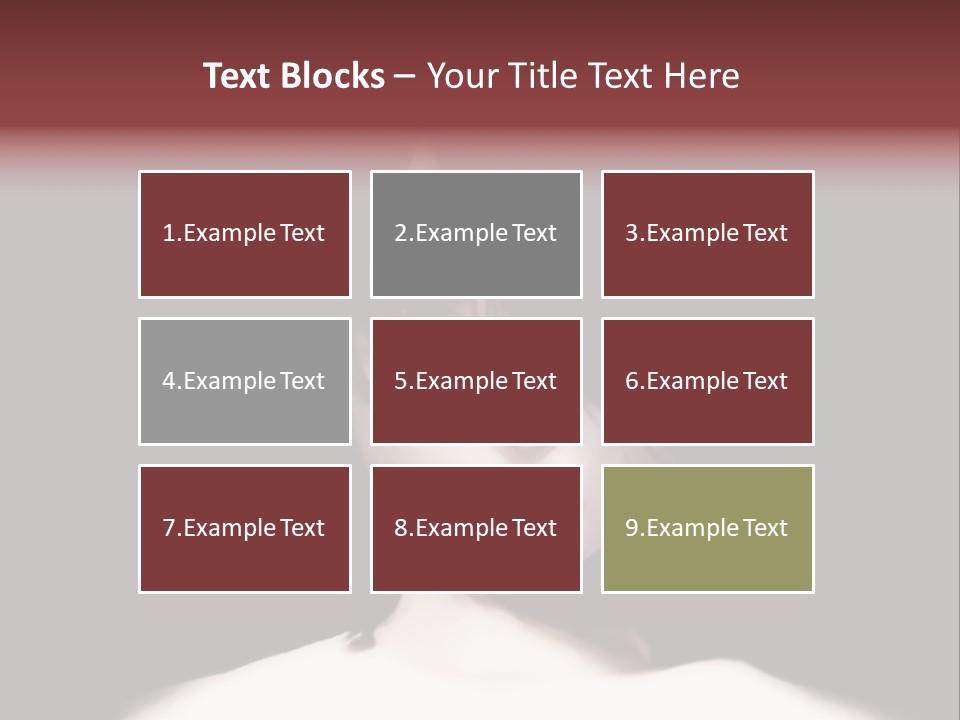 A Woman With Dark Hair And Yellow Eyes PowerPoint Template