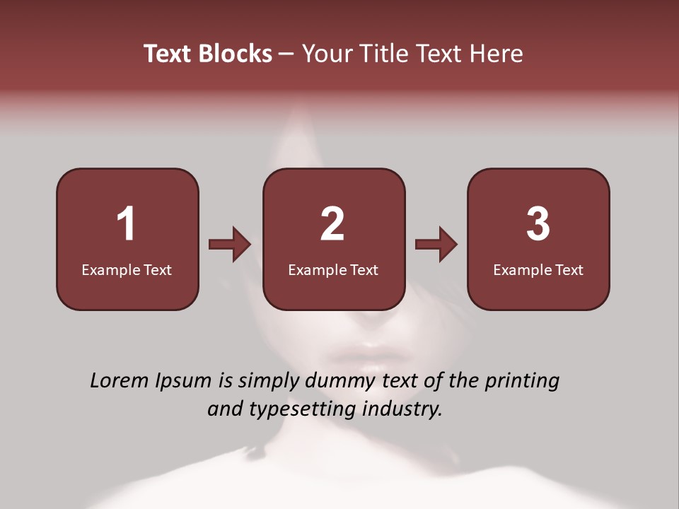 A Woman With Dark Hair And Yellow Eyes PowerPoint Template