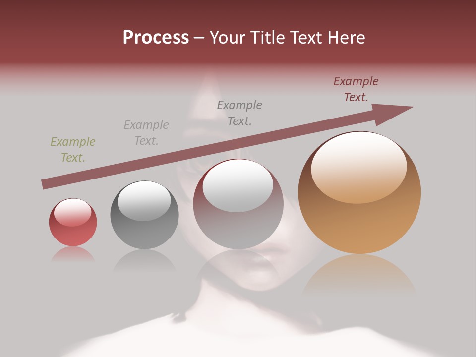 A Woman With Dark Hair And Yellow Eyes PowerPoint Template