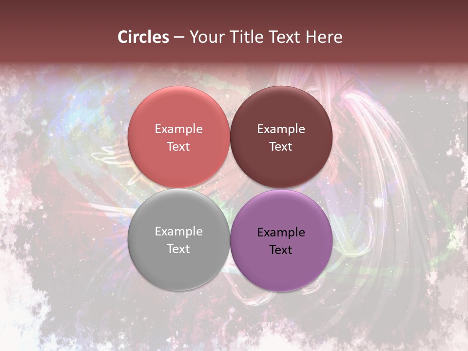 A Woman With Long Hair Is Dancing On A Colorful Background PowerPoint Template