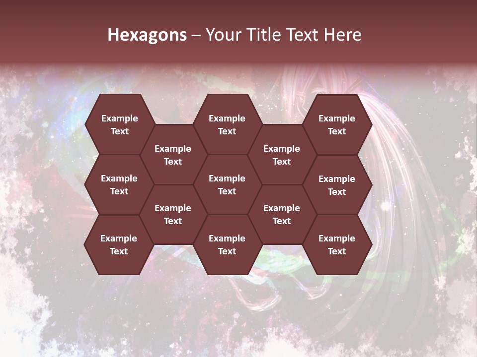 A Woman With Long Hair Is Dancing On A Colorful Background PowerPoint Template