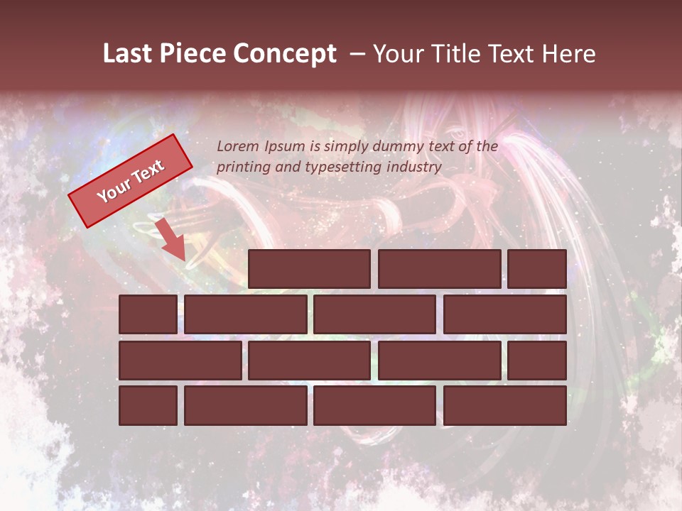 A Woman With Long Hair Is Dancing On A Colorful Background PowerPoint Template