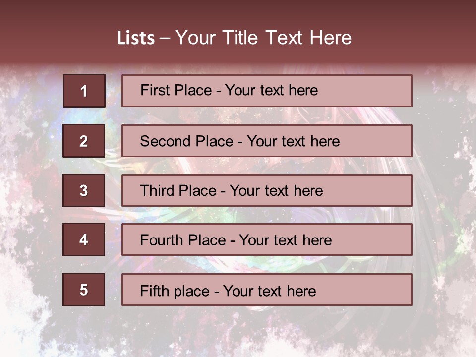 A Woman With Long Hair Is Dancing On A Colorful Background PowerPoint Template