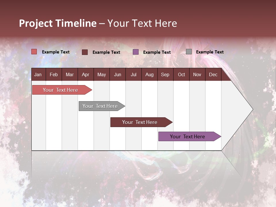 A Woman With Long Hair Is Dancing On A Colorful Background PowerPoint Template