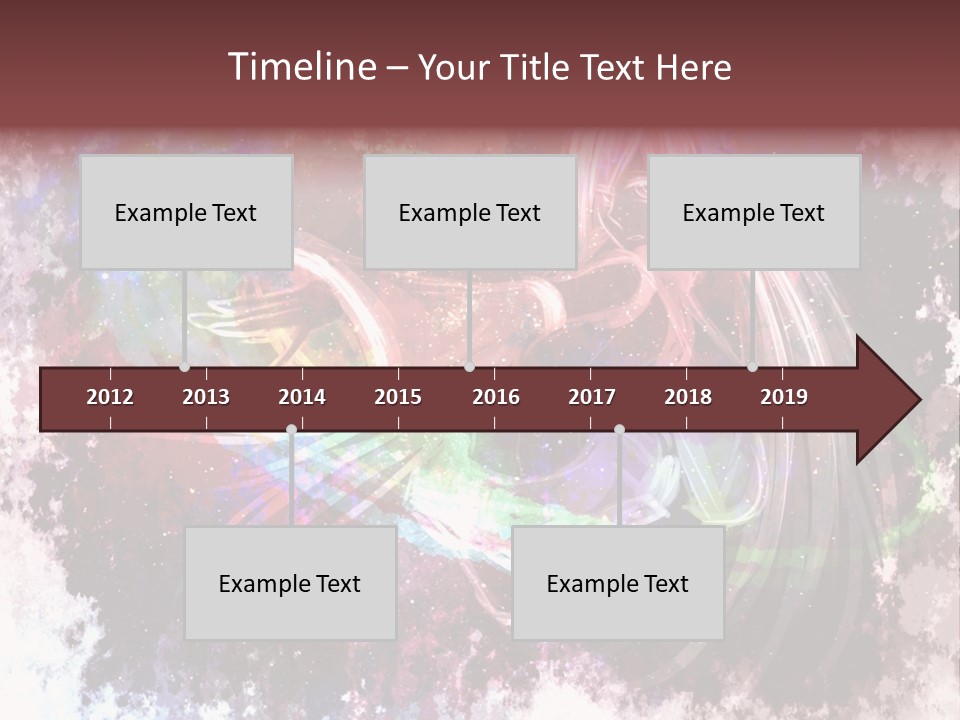 A Woman With Long Hair Is Dancing On A Colorful Background PowerPoint Template