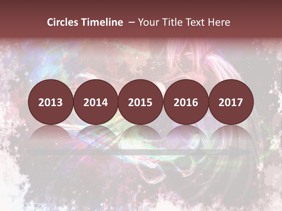 A Woman With Long Hair Is Dancing On A Colorful Background PowerPoint Template