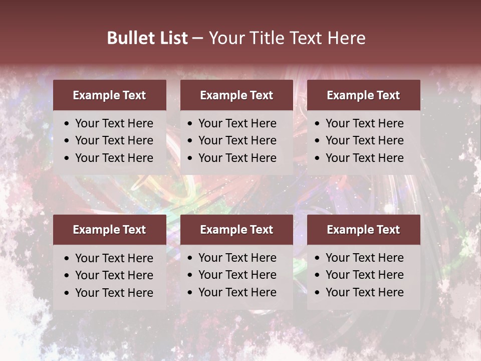 A Woman With Long Hair Is Dancing On A Colorful Background PowerPoint Template