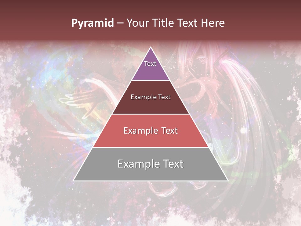 A Woman With Long Hair Is Dancing On A Colorful Background PowerPoint Template