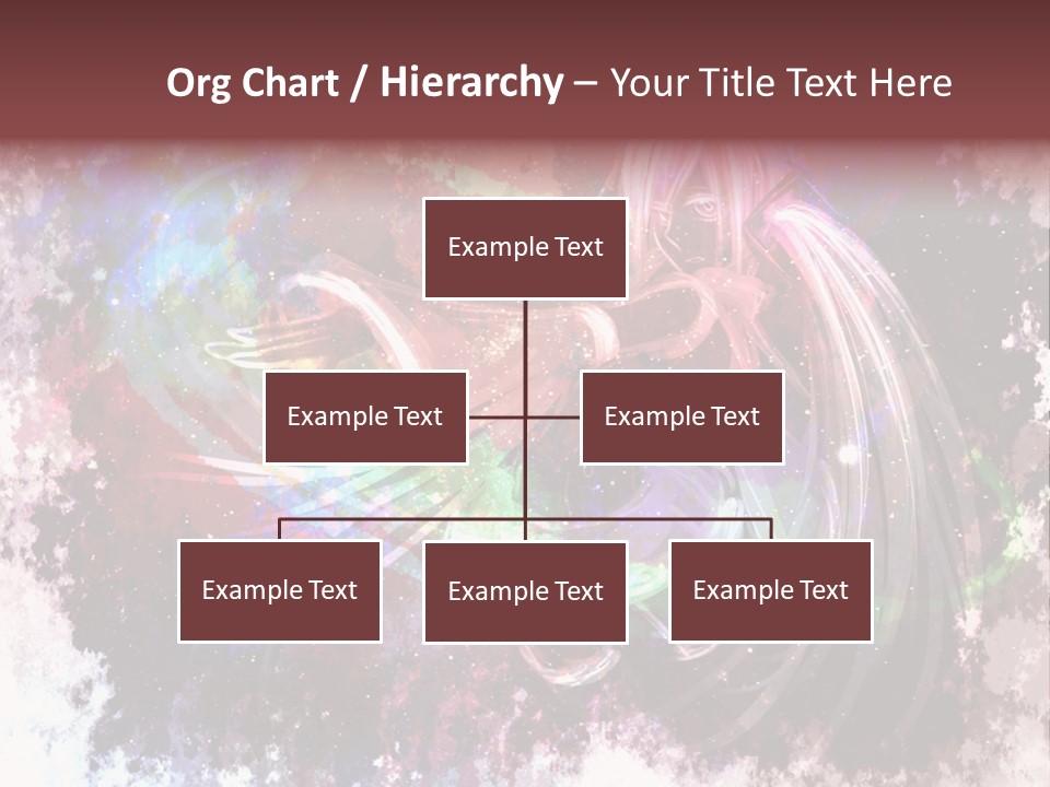 A Woman With Long Hair Is Dancing On A Colorful Background PowerPoint Template