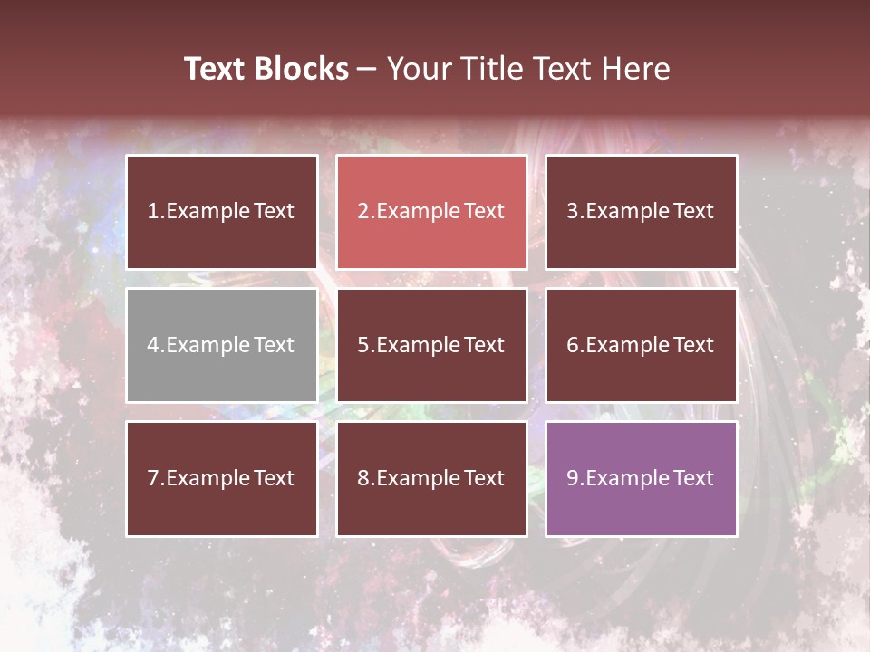 A Woman With Long Hair Is Dancing On A Colorful Background PowerPoint Template