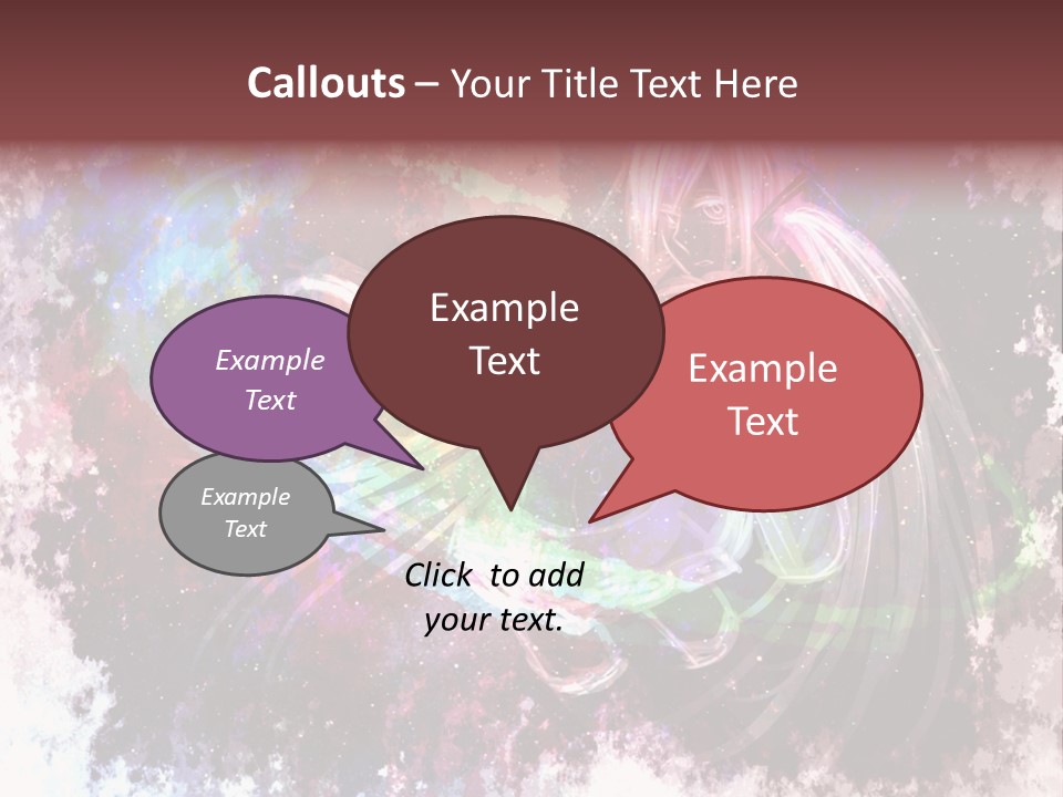 A Woman With Long Hair Is Dancing On A Colorful Background PowerPoint Template