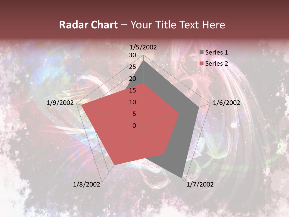 A Woman With Long Hair Is Dancing On A Colorful Background PowerPoint Template