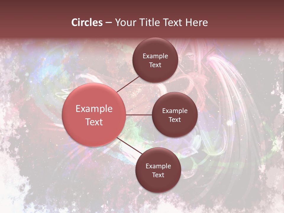 A Woman With Long Hair Is Dancing On A Colorful Background PowerPoint Template